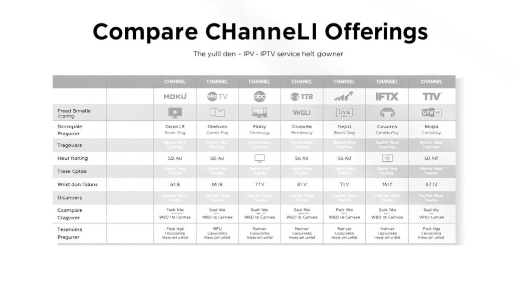 IPTV Channel Comparison