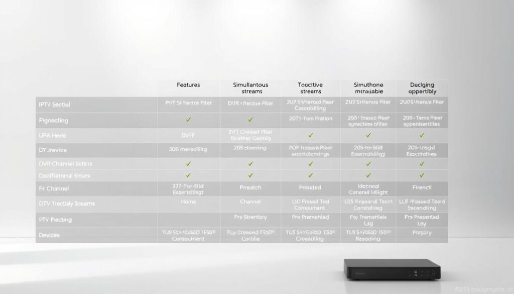 IPTV Streaming Features Comparison