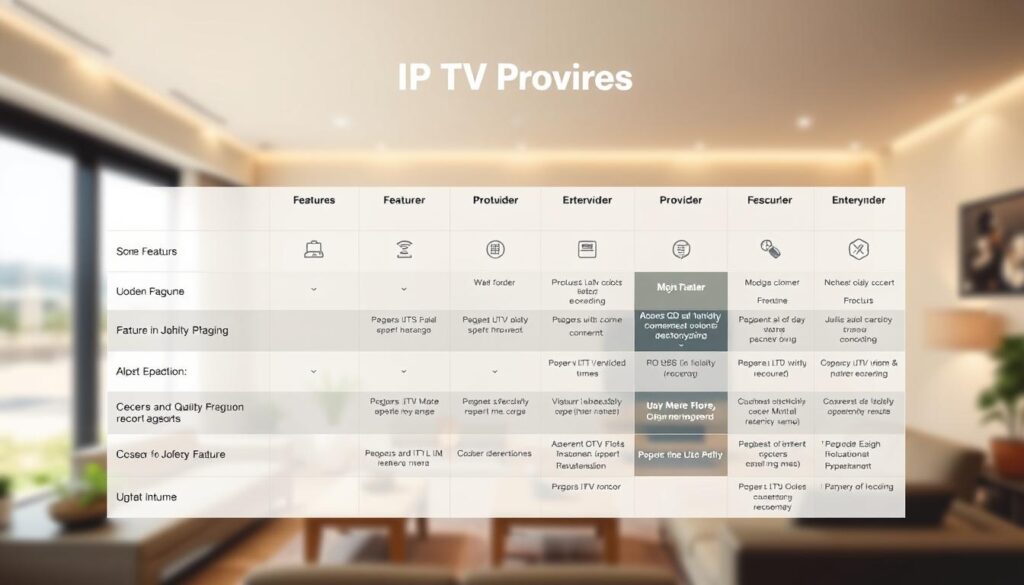 IPTV Provider Features Comparison