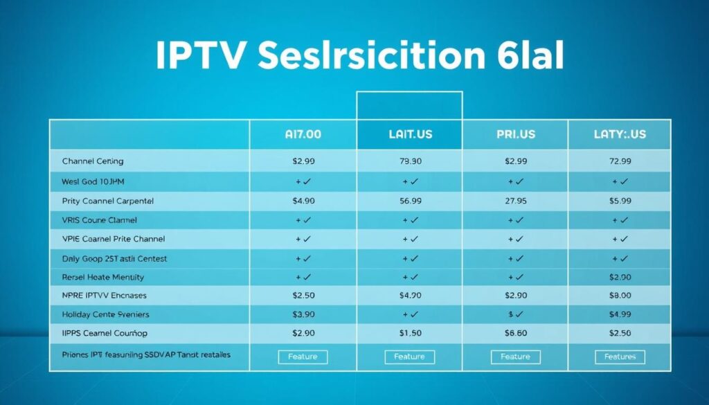 IPTV Subscription Pricing Comparison