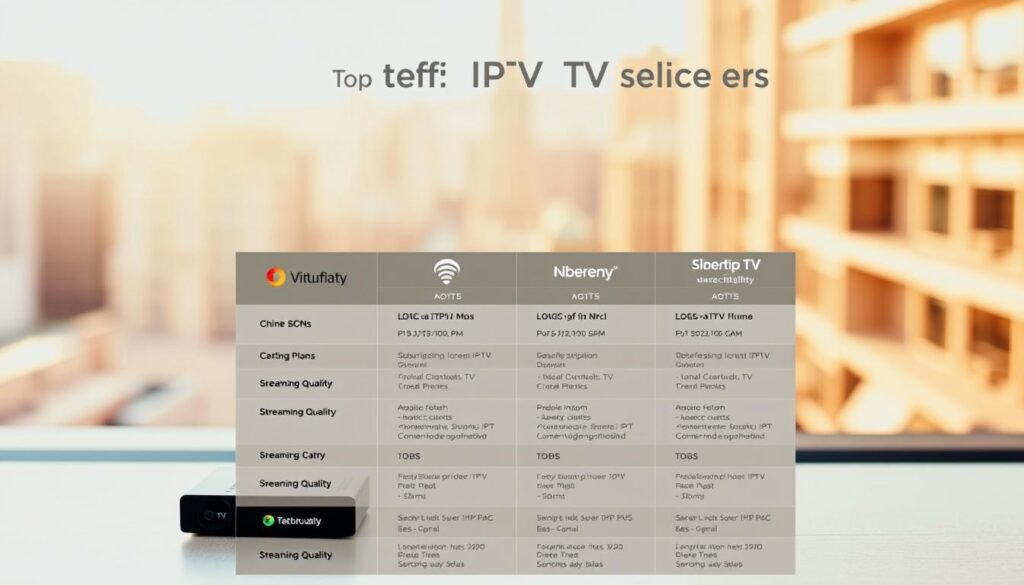 Top IPTV Service Providers Comparison