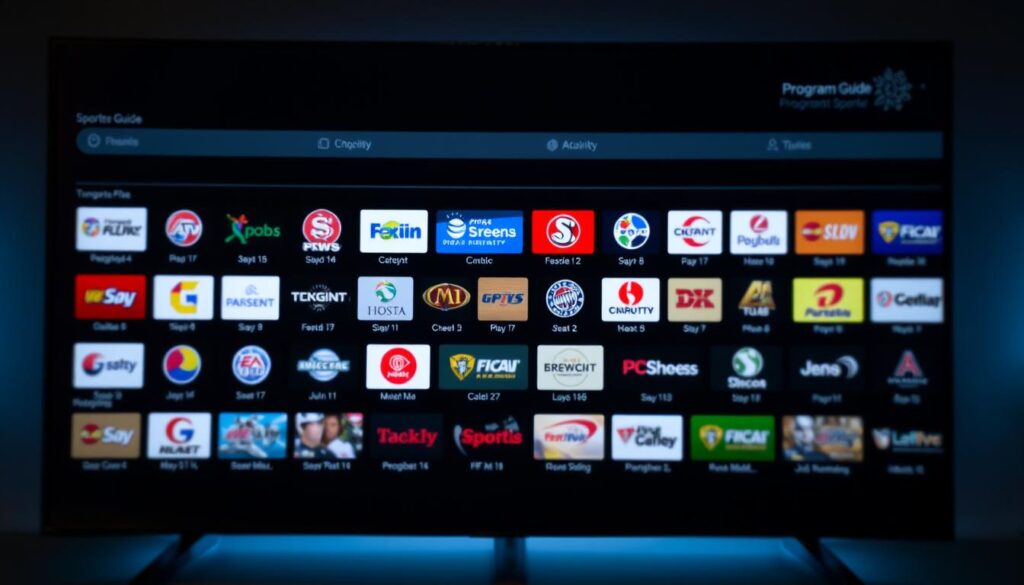 Electronic Program Guide Sports Channels