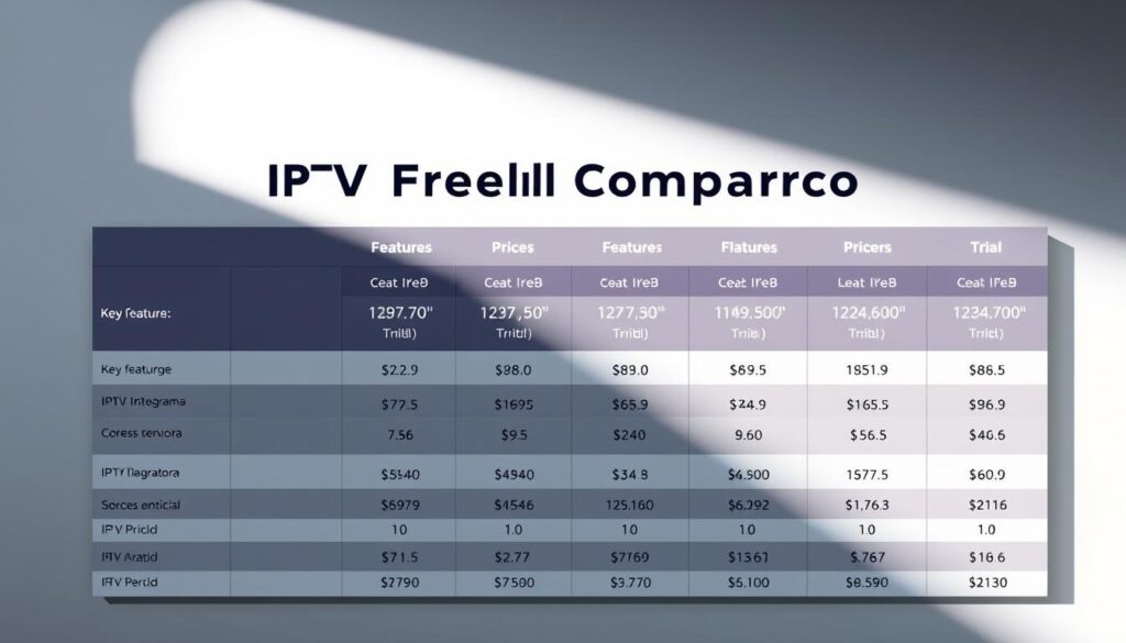 IPTV Free Trial Comparison