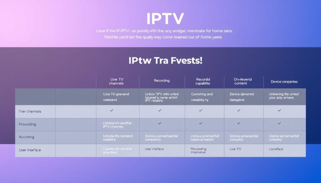 IPTV Software Features Comparison