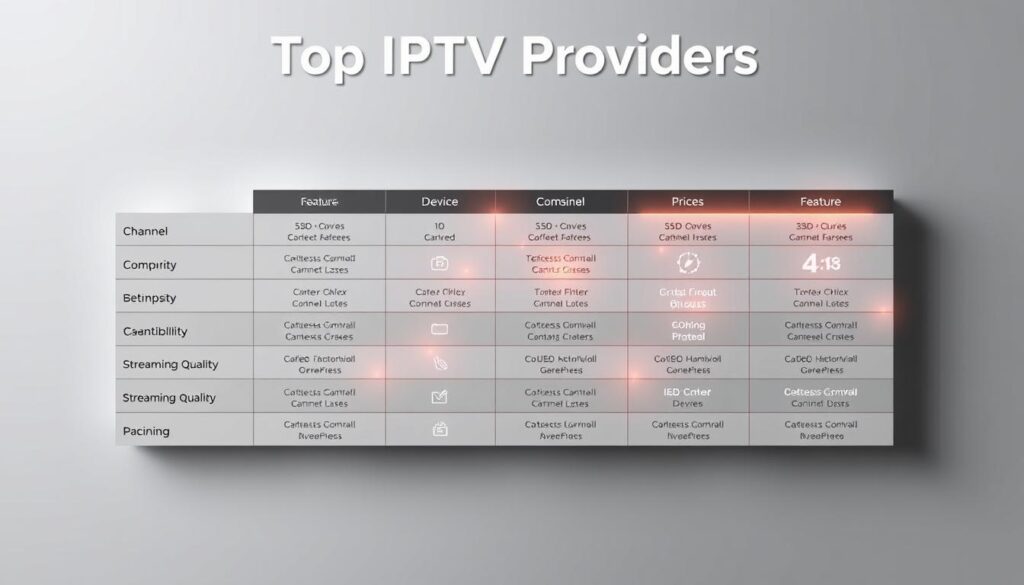 Top IPTV Providers Comparison