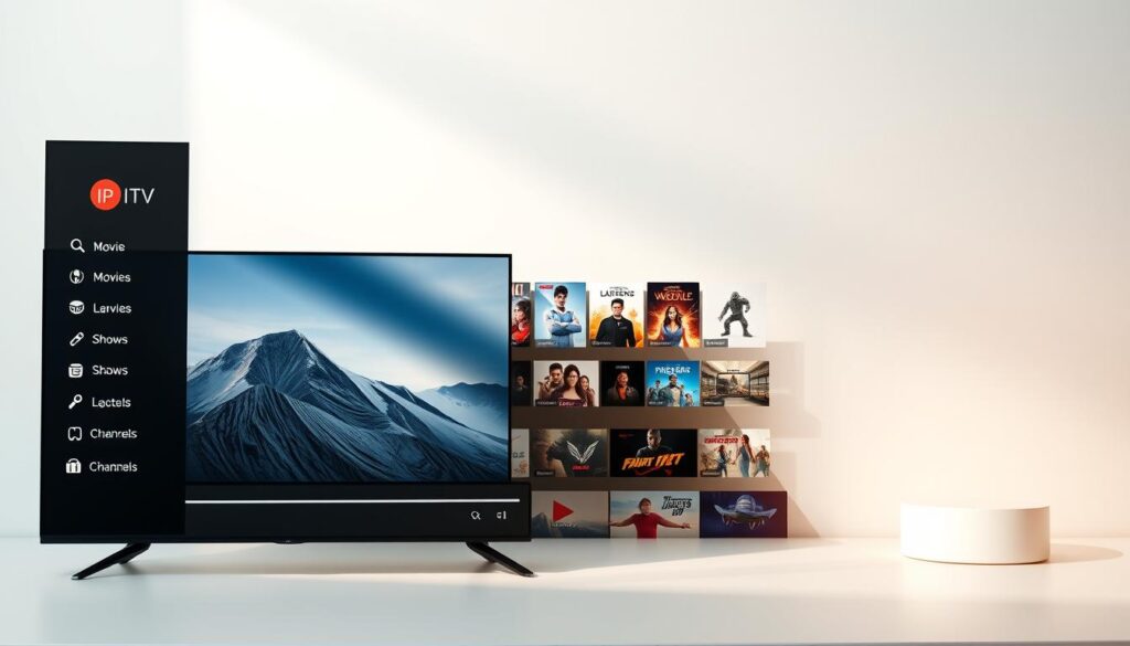 IPTVIPTV Streaming App Interface