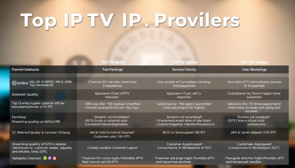 Top IPTV Providers Comparison