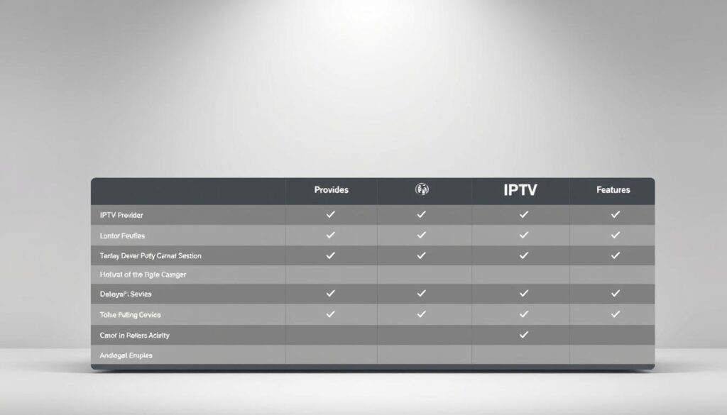 IPTV Provider Features Comparison