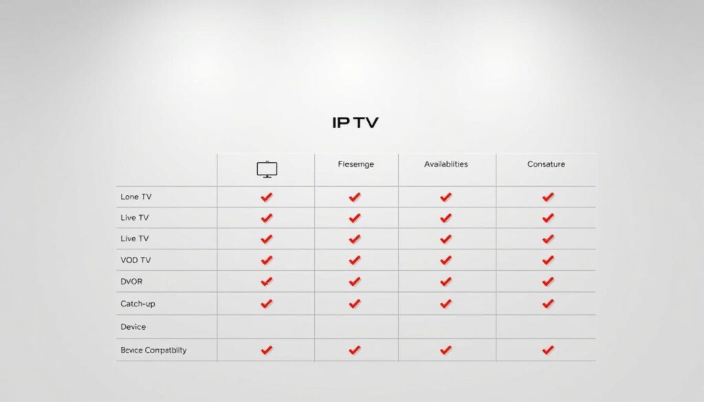 IPTV Service Features Comparison