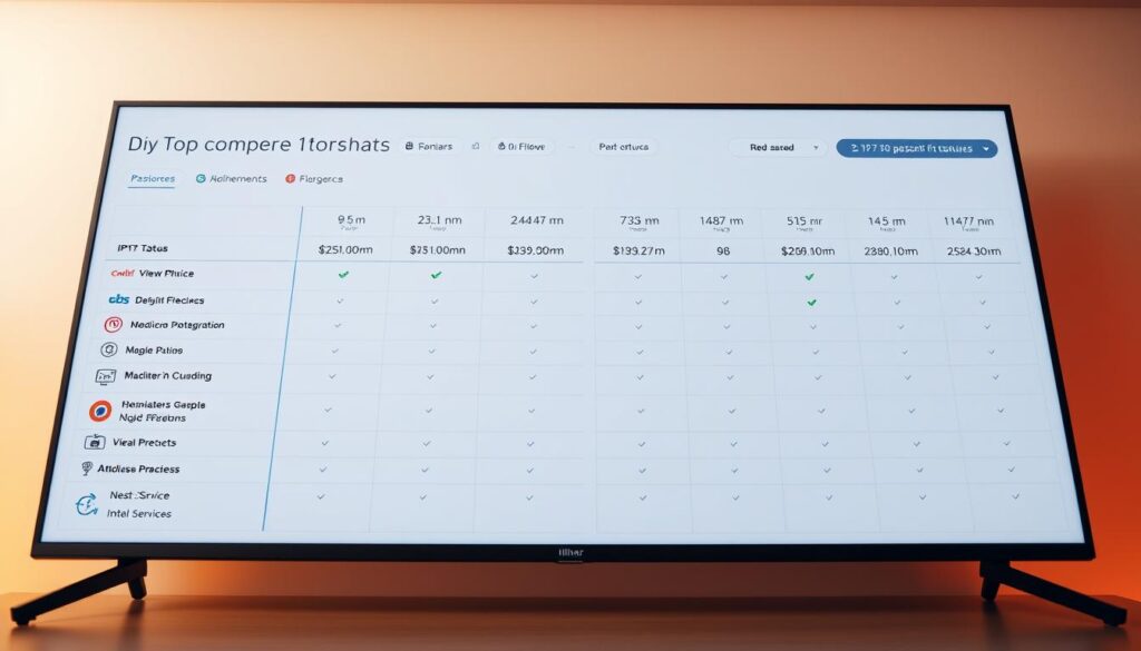 IPTV Service Features Comparison