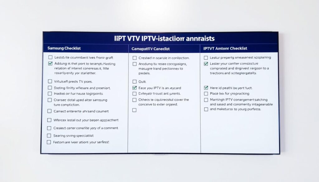 Samsung TV IPTV Compatibility Checklist