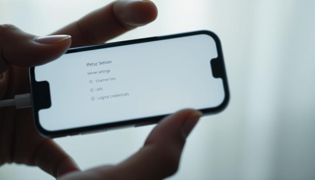 IPTV Setup on iPhone