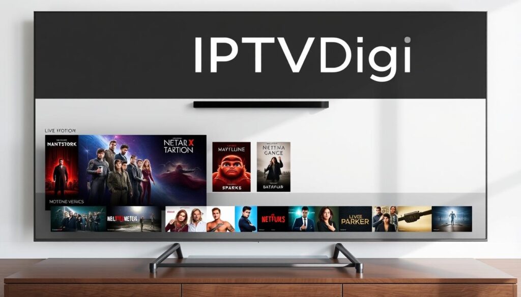 An image representing IPTVDigi's interface and content offerings An image representing IPTVDigi's interface and content offerings