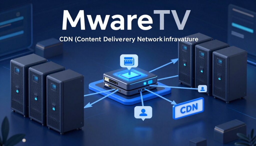 Generate an image of MwareTV's CDN infrastructure Generate an image of MwareTV's CDN infrastructure