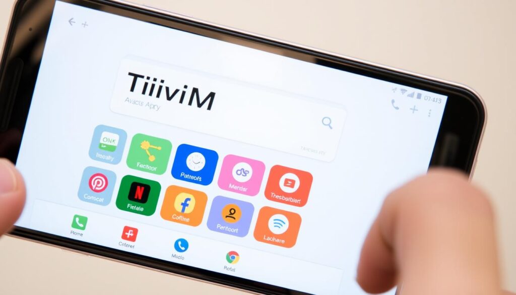 Generate an image of TiviMate interface on Android device Generate an image of TiviMate interface on Android device