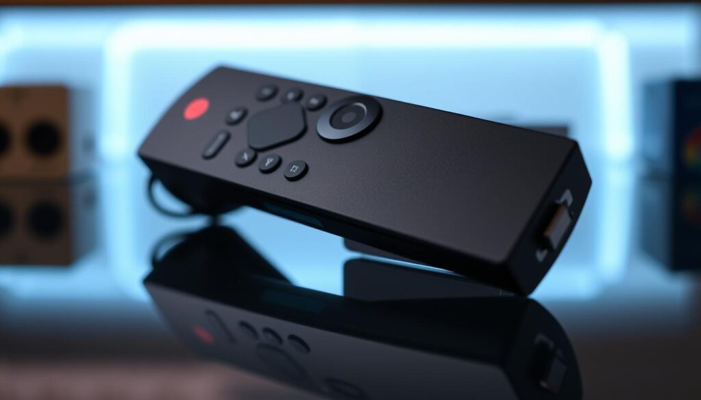 Generate an image of a Firestick remote control Generate an image of a Firestick remote control