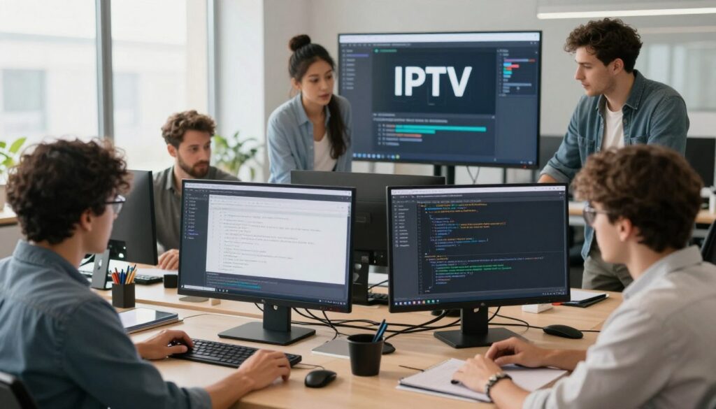 Generate an image of a community-driven IPTV project on GitHub Generate an image of a community-driven IPTV project on GitHub