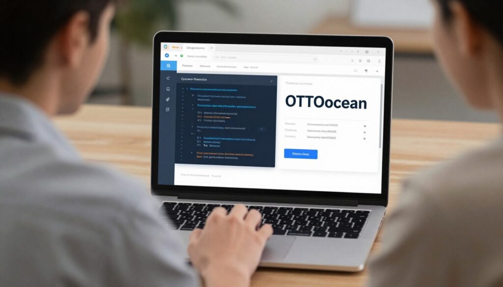 Generate an image of a person accessing adult programming options on OTTOcean with a secure and private interface. Generate an image of a person accessing adult programming options on OTTOcean with a secure and private interface.
