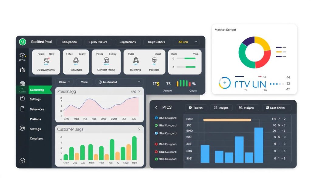 Generate an image of the DigitaLizard IPTV reseller panel dashboard Generate an image of the DigitaLizard IPTV reseller panel dashboard