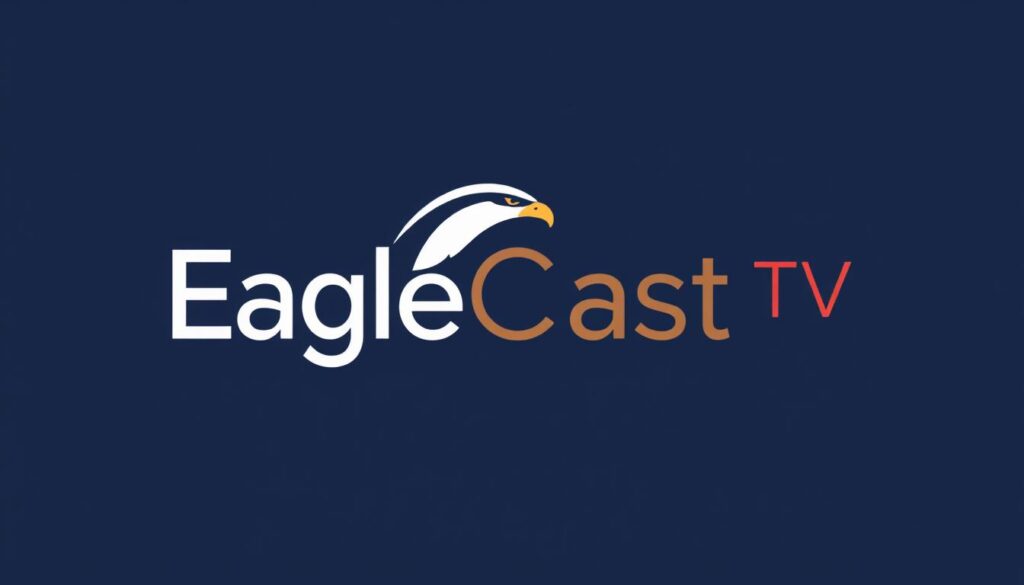 Generate an image of the EagleCast TV logo with a sleek, modern design. Generate an image of the EagleCast TV logo with a sleek, modern design.