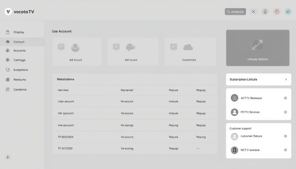 Generate an image of the VocoTV IPTV reseller panel interface Generate an image of the VocoTV IPTV reseller panel interface