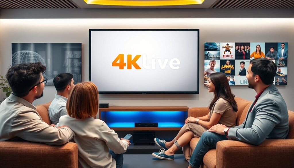 Generate an image representing 4klive iptv's streaming service Generate an image representing 4klive iptv's streaming service