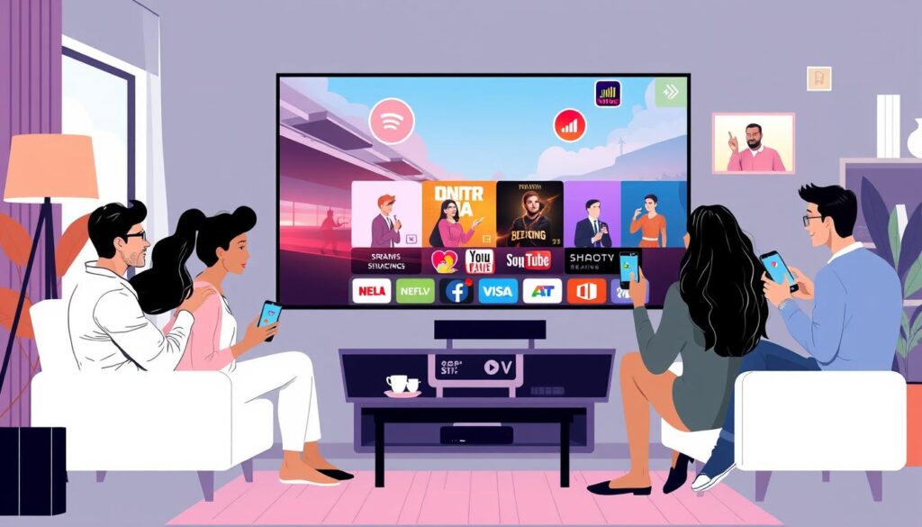Generate an image representing IPTV streaming in the USA Generate an image representing IPTV streaming in the USA