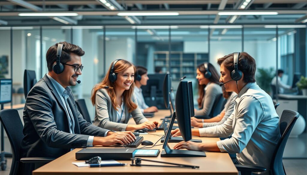 Generate an image representing comprehensive customer support for streaming services. Generate an image representing comprehensive customer support for streaming services.