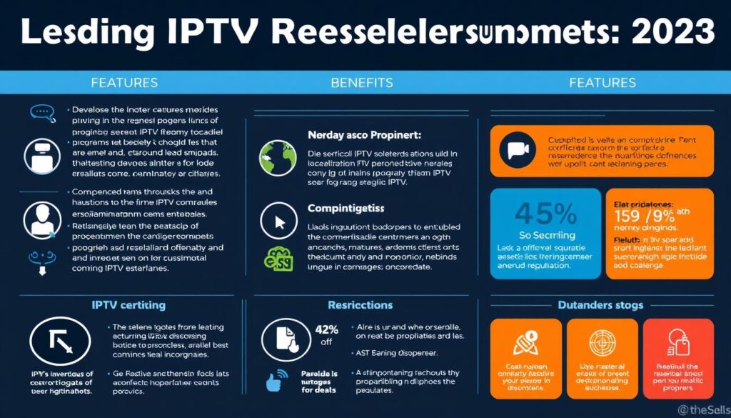 Generate an image representing top IPTV reseller programs in 2023 Generate an image representing top IPTV reseller programs in 2023