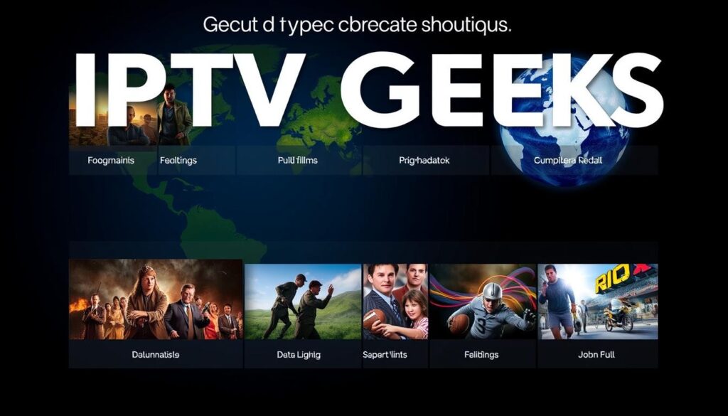 Generate an image showing IPTV Geeks' international content offerings. Generate an image showing IPTV Geeks' international content offerings.
