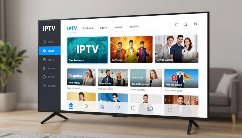 Image of NewHD IPTV interface showcasing various channels and content Image of NewHD IPTV interface showcasing various channels and content