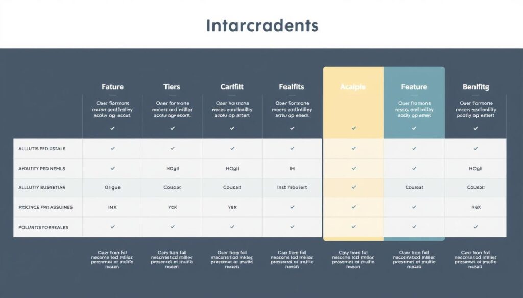 Image of a pricing plan comparison chart Image of a pricing plan comparison chart