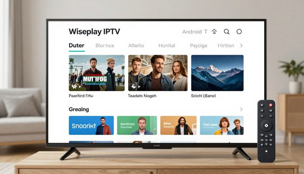 Wiseplay IPTV application on Android TV Wiseplay IPTV application on Android TV