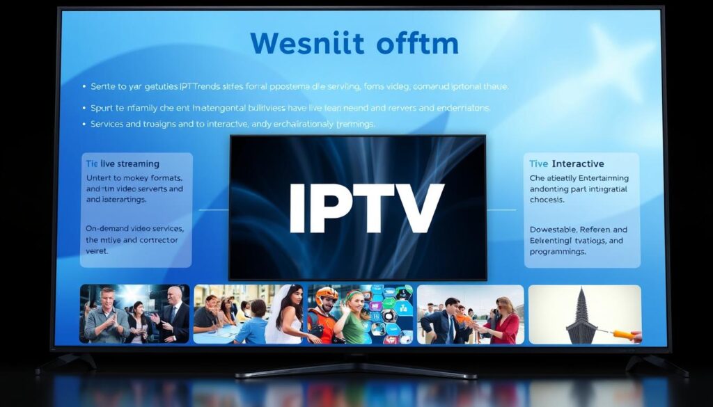 Generate an image of IPTV Trends' content offerings Generate an image of IPTV Trends' content offerings