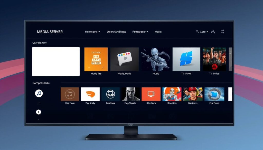Generate an image of Plex's media server interface Generate an image of Plex's media server interface