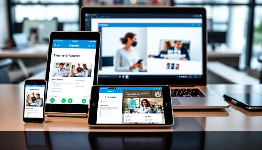 Generate an image of TiVistation's app on multiple devices. Generate an image of TiVistation's app on multiple devices.