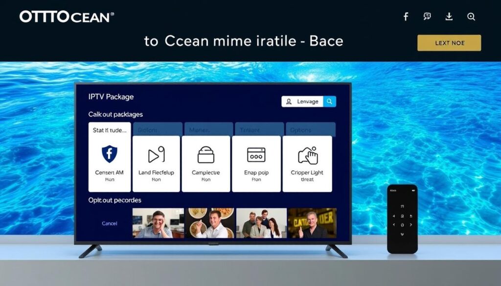 Generate an image of a customizable IPTV package on OTTOcean Generate an image of a customizable IPTV package on OTTOcean