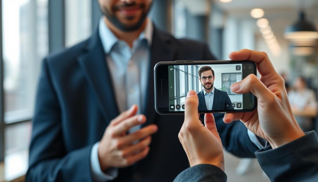 Generate an image of a person using a smartphone to stream Tellystudio content. Generate an image of a person using a smartphone to stream Tellystudio content.