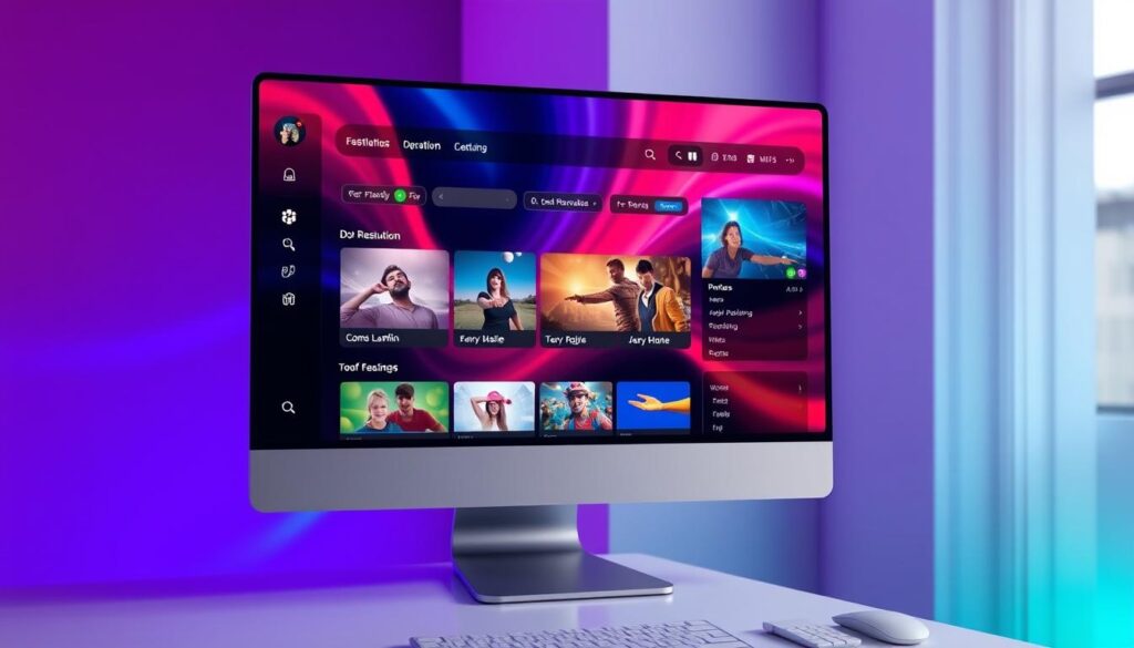 Generate an image of a stable, high-quality stream on a computer screen. Generate an image of a stable, high-quality stream on a computer screen.