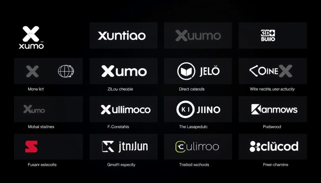 Generate an image of the Xumo channel lineup. Generate an image of the Xumo channel lineup.