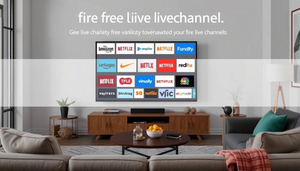 Generate an image representing Fire TV's free live channels Generate an image representing Fire TV's free live channels
