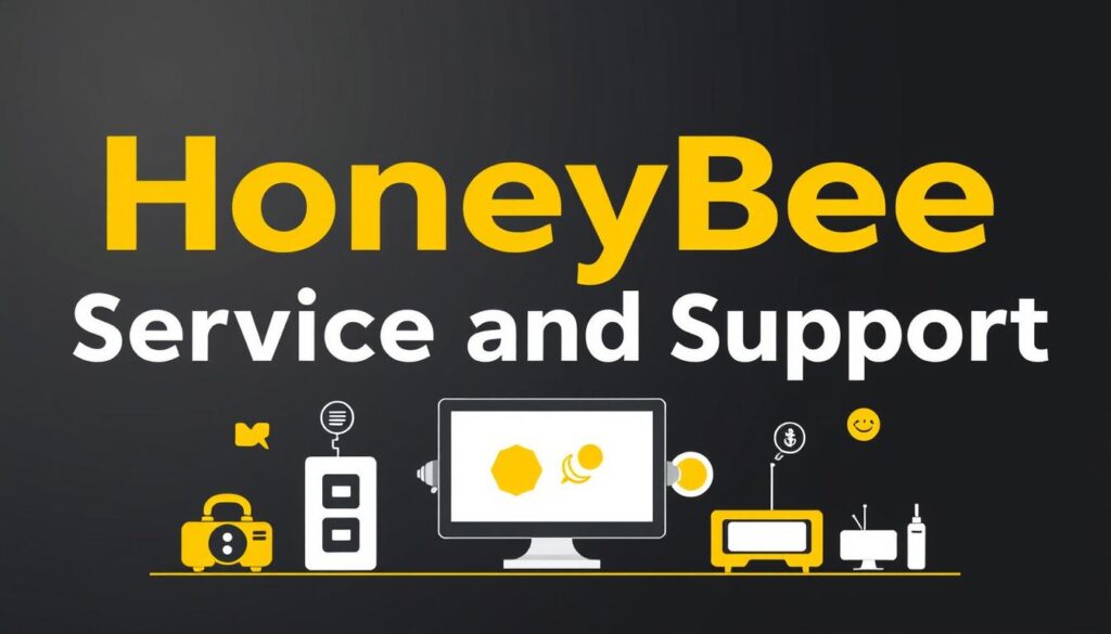 Generate an image representing HoneyBee IPTV's service and support Generate an image representing HoneyBee IPTV's service and support