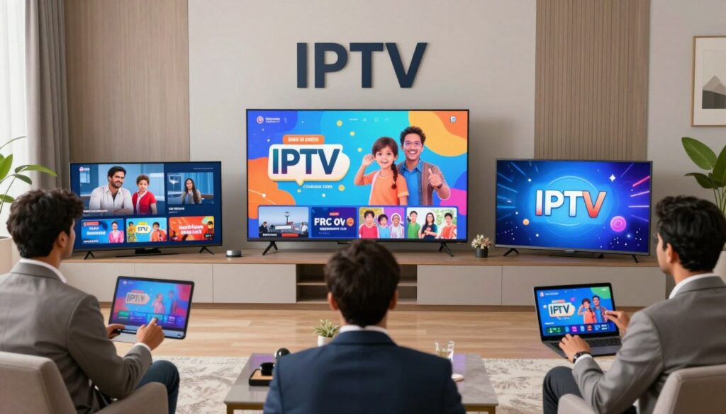 Generate an image representing IPTV Indian services Generate an image representing IPTV Indian services