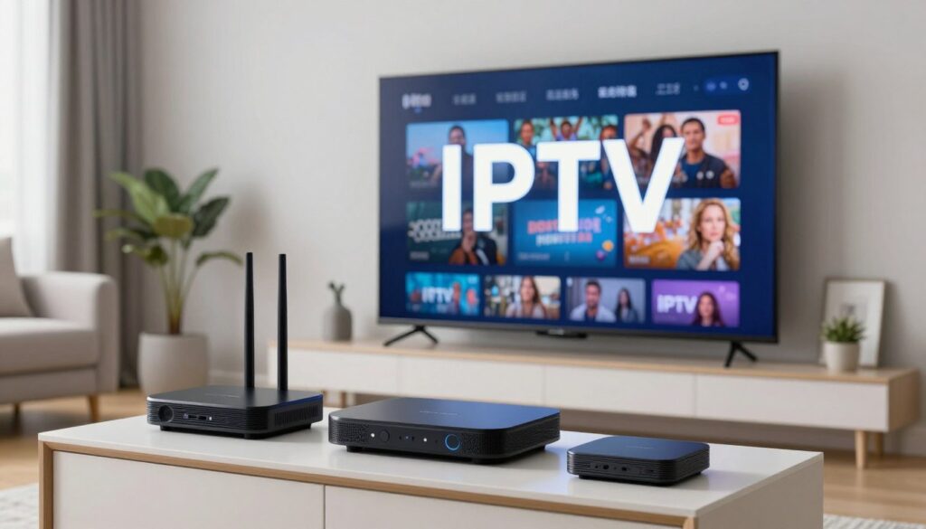 Generate an image representing IPTV technology Generate an image representing IPTV technology