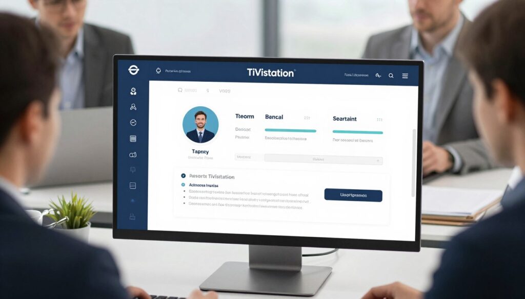 Generate an image representing TiVistation's user-friendly interface. Generate an image representing TiVistation's user-friendly interface.