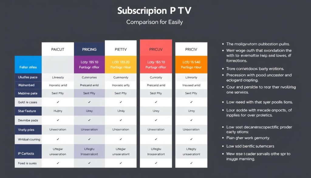 Image of Lion IPTV subscription plans comparison chart Image of Lion IPTV subscription plans comparison chart