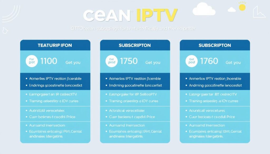 Image of OTTOcean IPTV subscription plans Image of OTTOcean IPTV subscription plans