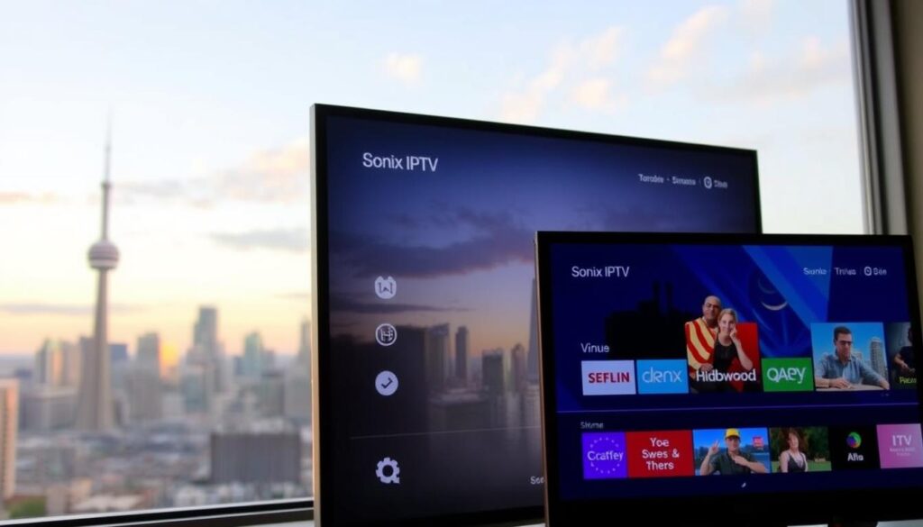 Image of Sonix IPTV interface on a device in Toronto Image of Sonix IPTV interface on a device in Toronto