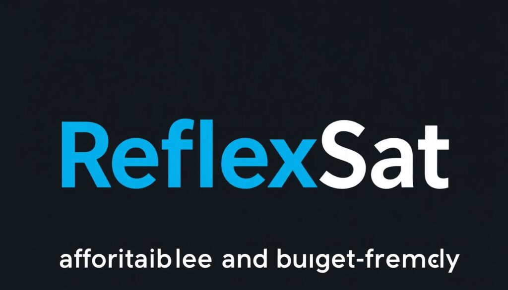 ReflexSat IPTV logo with a budget-friendly tag ReflexSat IPTV logo with a budget-friendly tag
