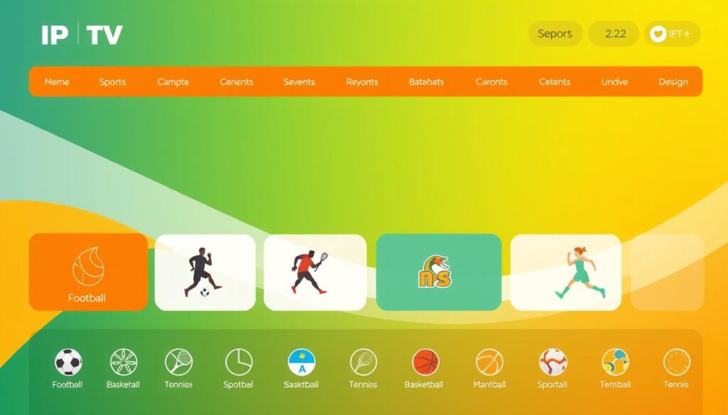 Generate an image of Falcon IPTV's interface showing various sports categories. Generate an image of Falcon IPTV's interface showing various sports categories.